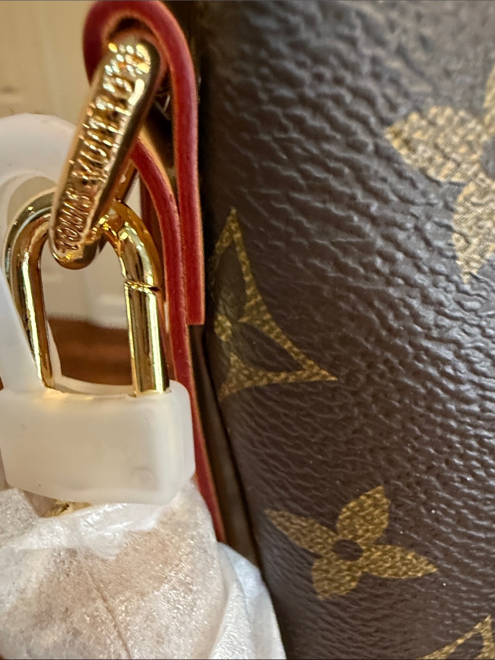 LV Terrene Monogram Canvas Tote with Vachetta Trim - Picture 5 of 15